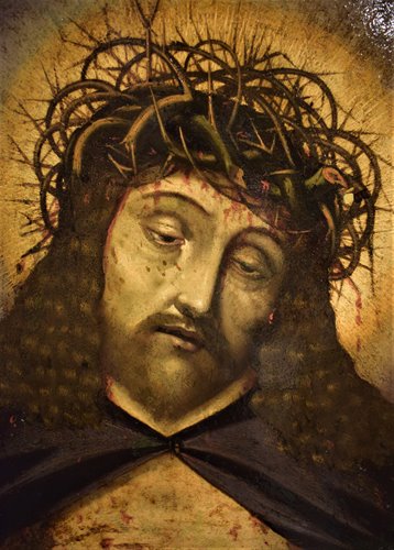 "Ecce Homo"  olio su rame di fine '500